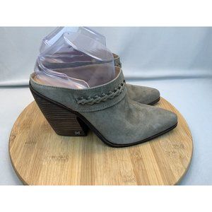 Sam Edelman Alison Women’s Western Mule Beige 8.5 Suede Leather